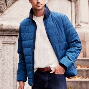 Weatherproof Puffer Jacket Coat Blue Men's Size XL Winter Outdoors Gorpcore